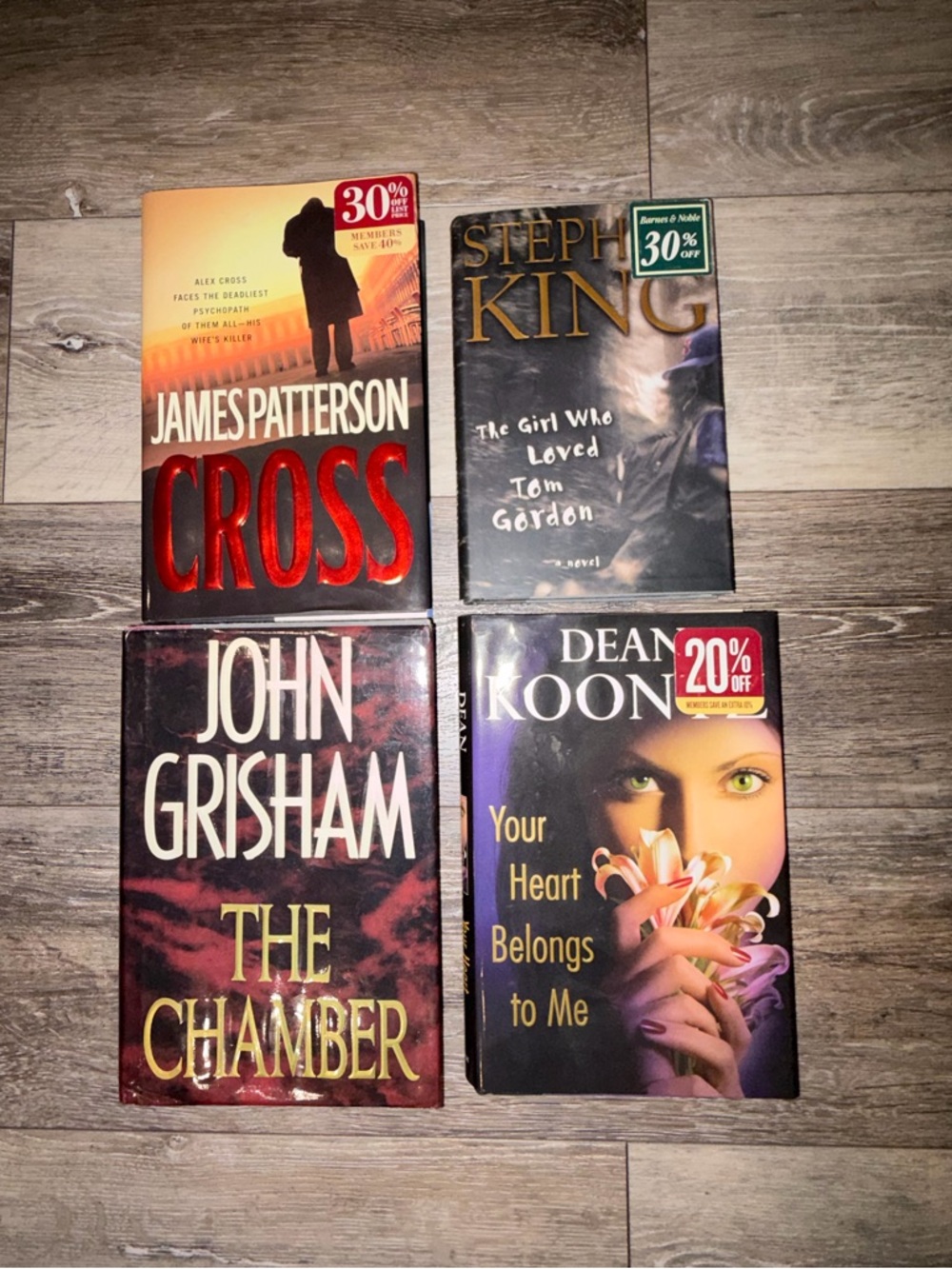 Collection of Four Hardcover Thriller Novels